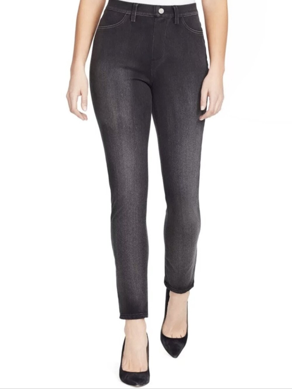 Bandolino Gray Women Bella Jeggings XL
